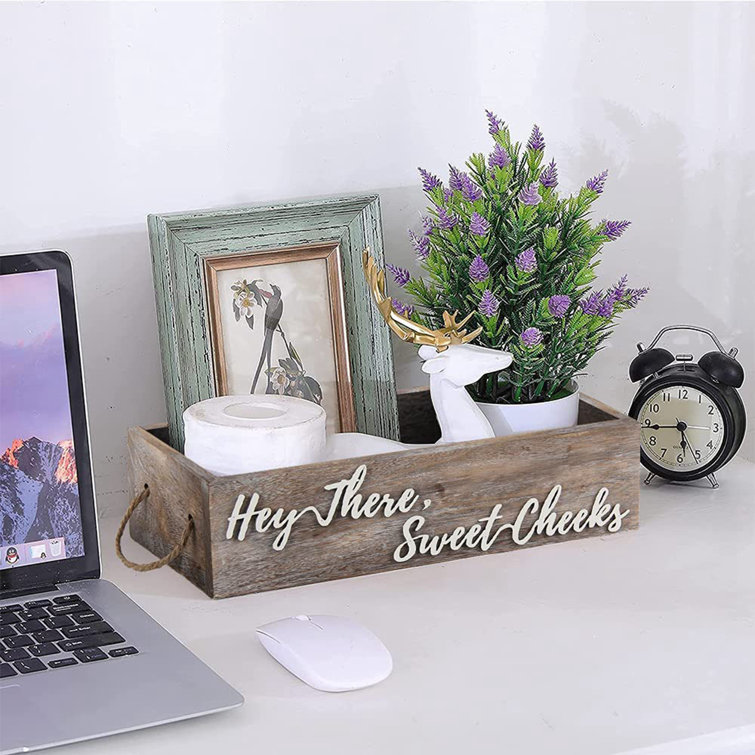 Rustic Bathroom Storage Box Rispa